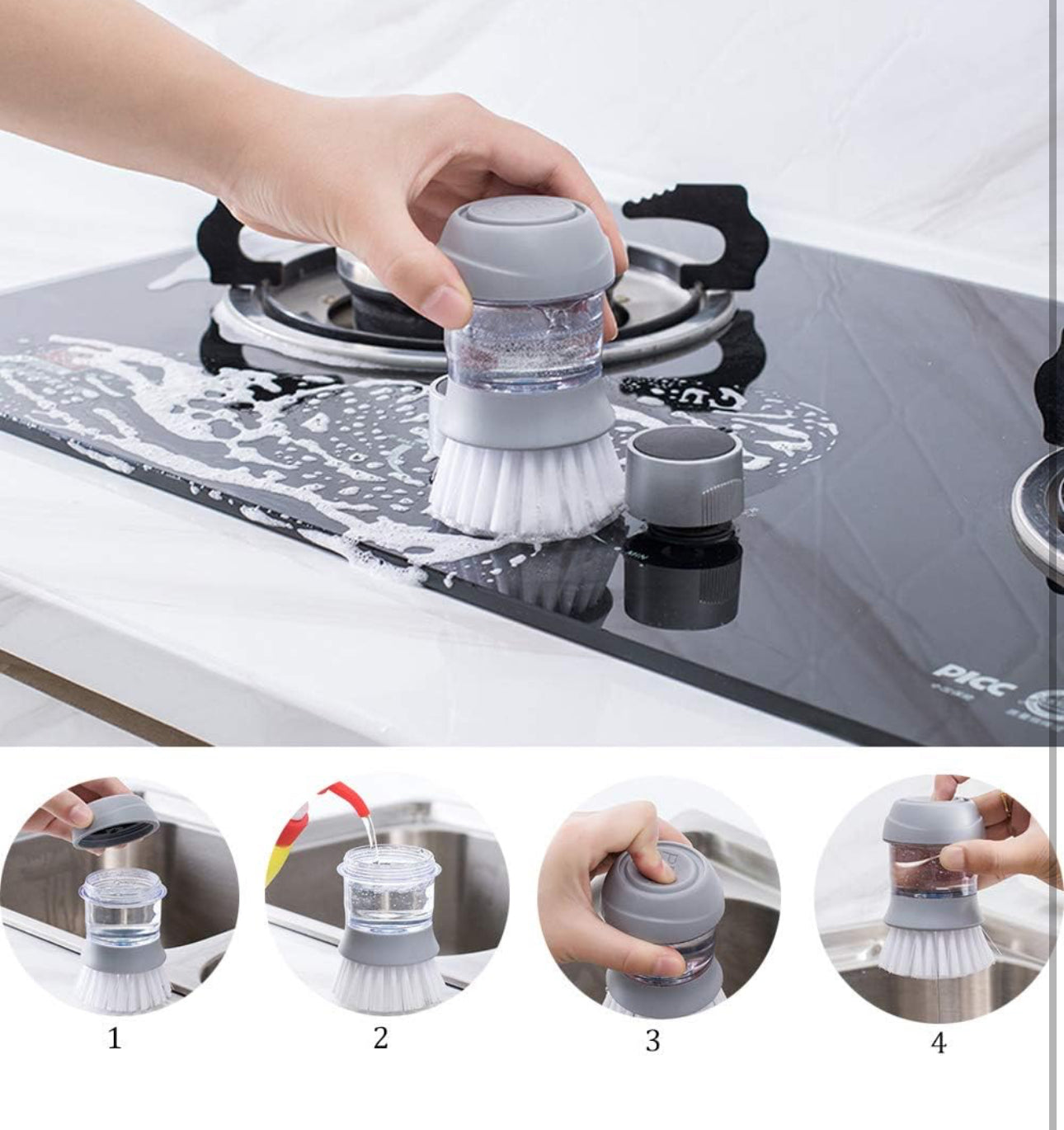 Spülbürste mit Spülmittelspender