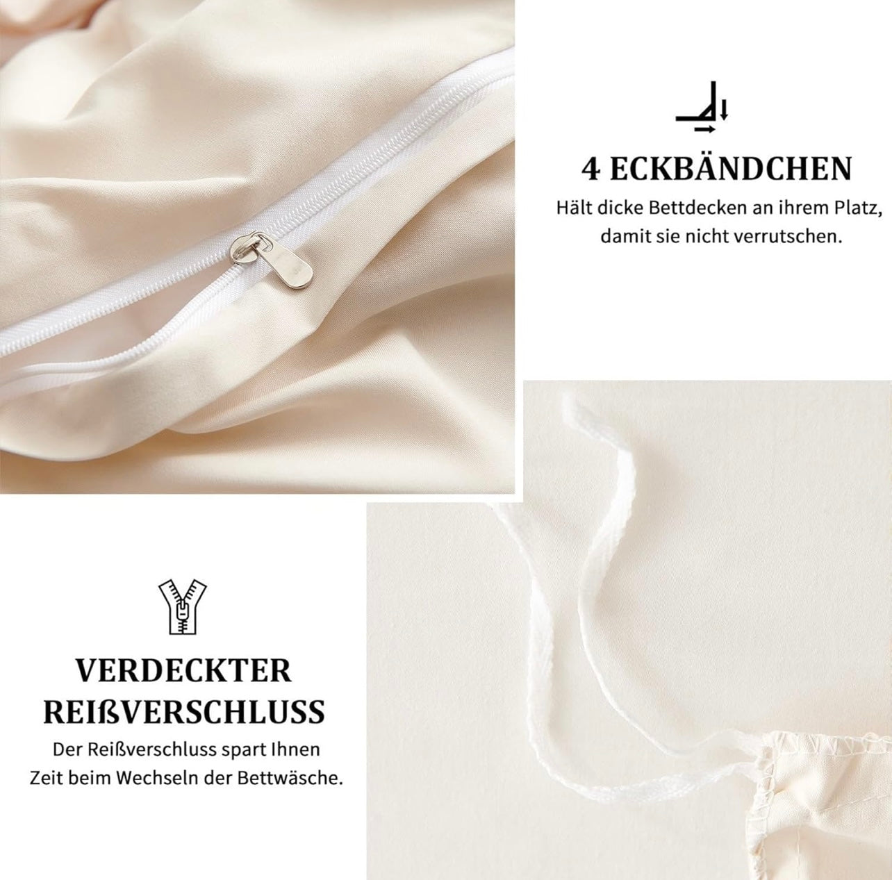 Bettbezug-Set, 3-tlg.