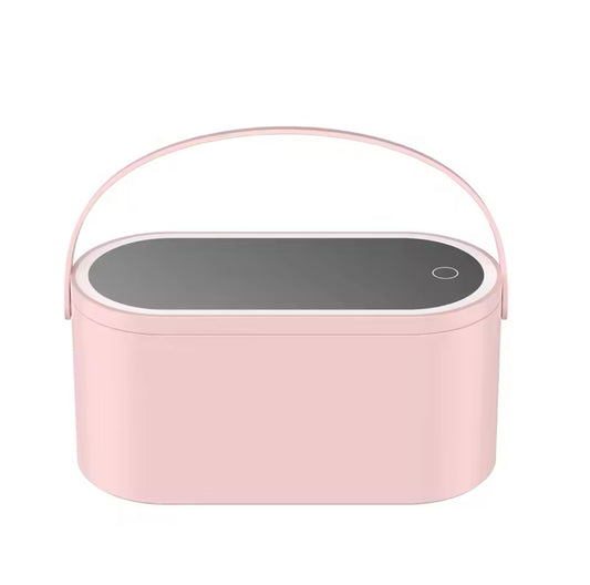 Make Up Organizer mit LED-Spiegel - Reise Kosmetiktasche - Einstellbare LED-Beleuchtung