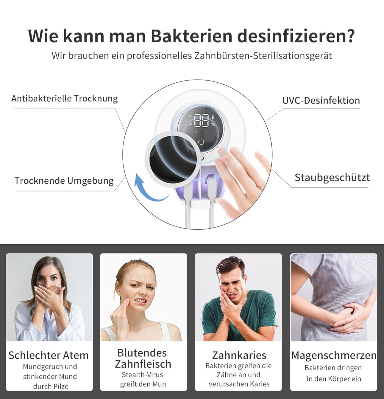 UV-Elektrischer Zahnbürsten Sterilisator