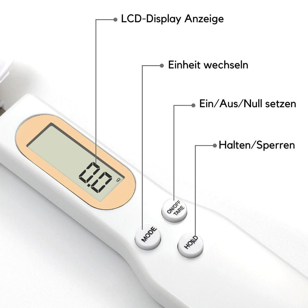 Digitale LCD Löffelwaage Messlöffel