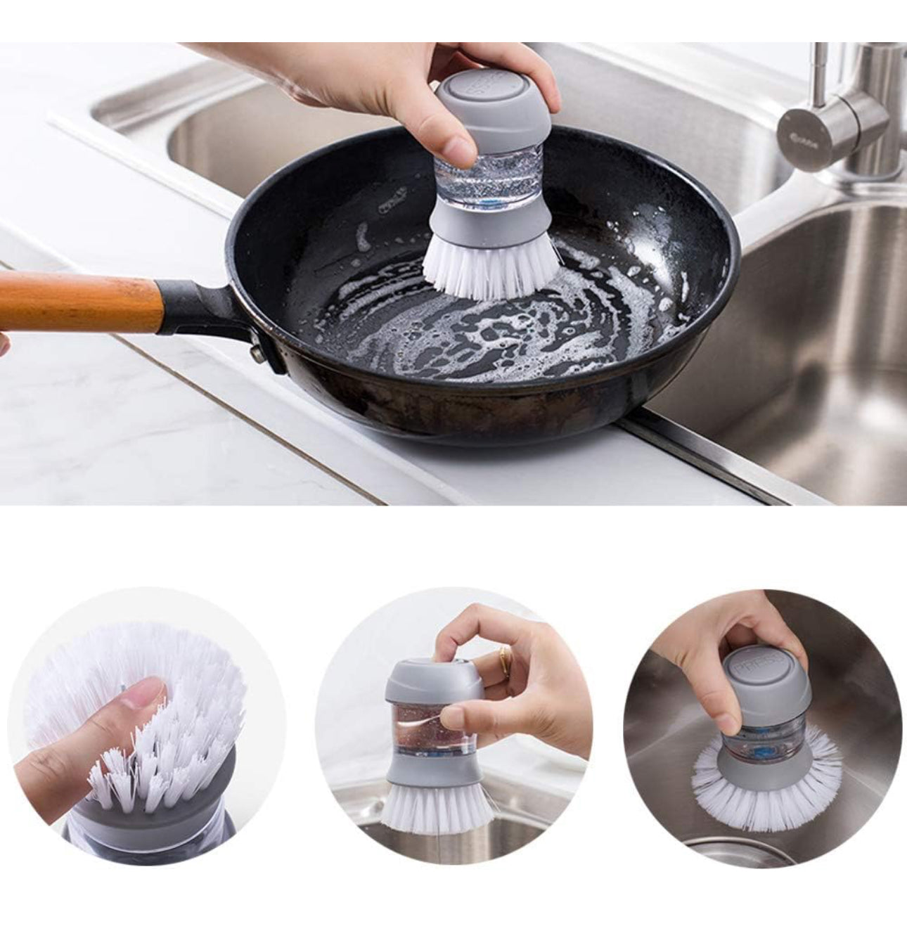 Spülbürste mit Spülmittelspender