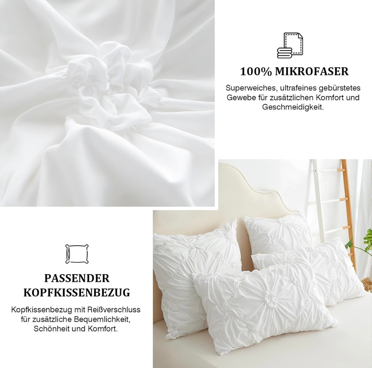 Bettbezug-Set, 3-tlg.